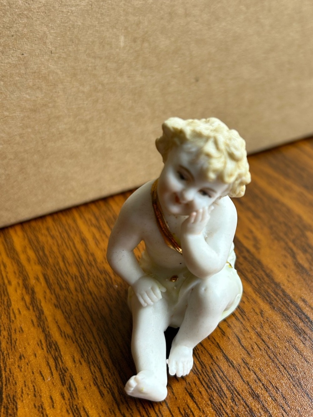 Vintage Cherub Figurines Lot Bisque Porcelain Angels Set - Picture 6 of 14